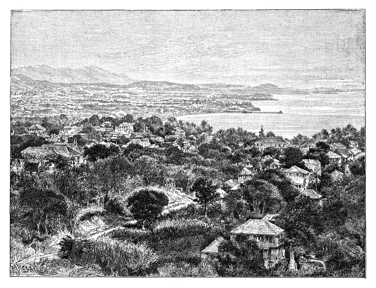 Santa Cruz Insel, um 1890 von Unbekannt