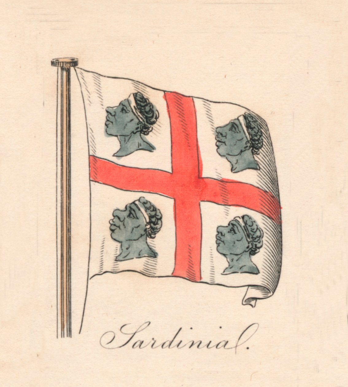 Sardinien, 1838 von Unbekannt