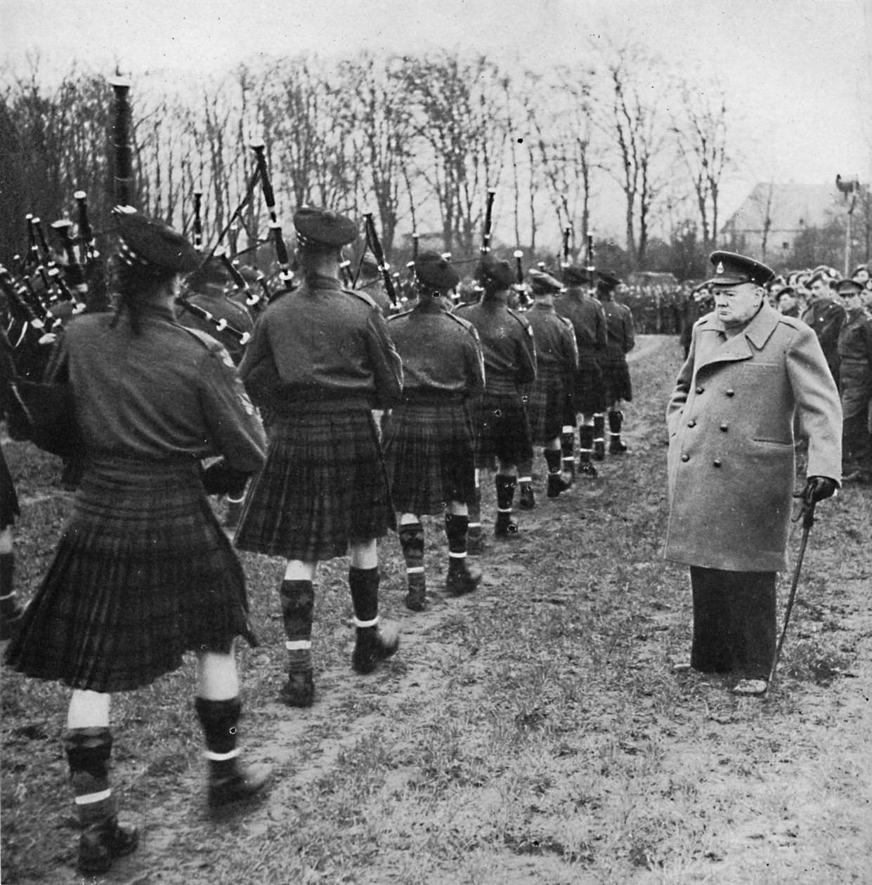 Scotties-Parade auf deutschem Boden, 1945 von Unbekannt