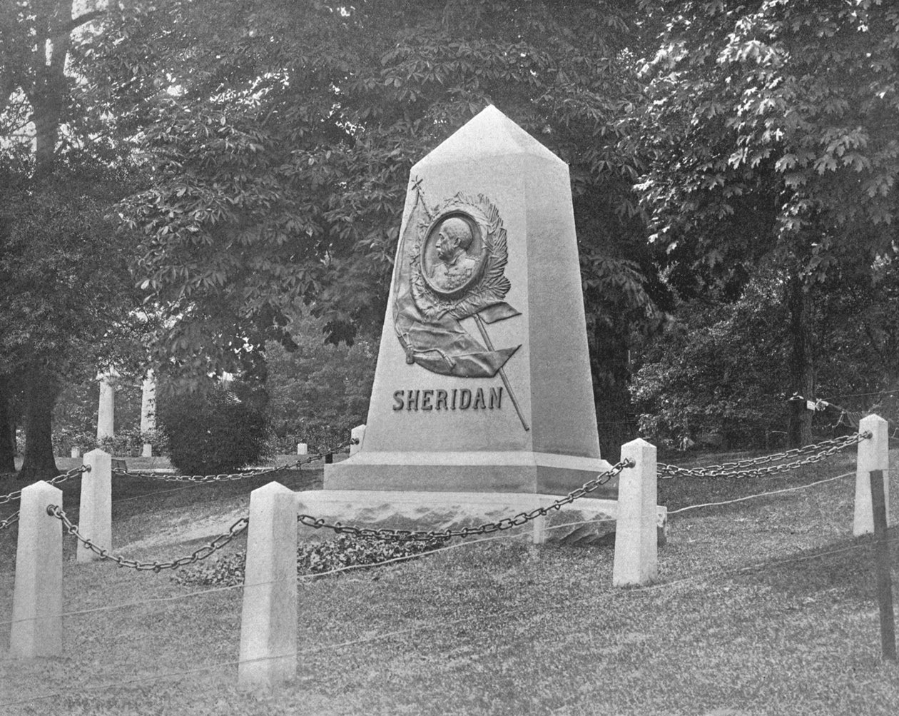 Sheridans Grab, Arlington National Cemetery, Virginia, USA, um 1900 von Unbekannt