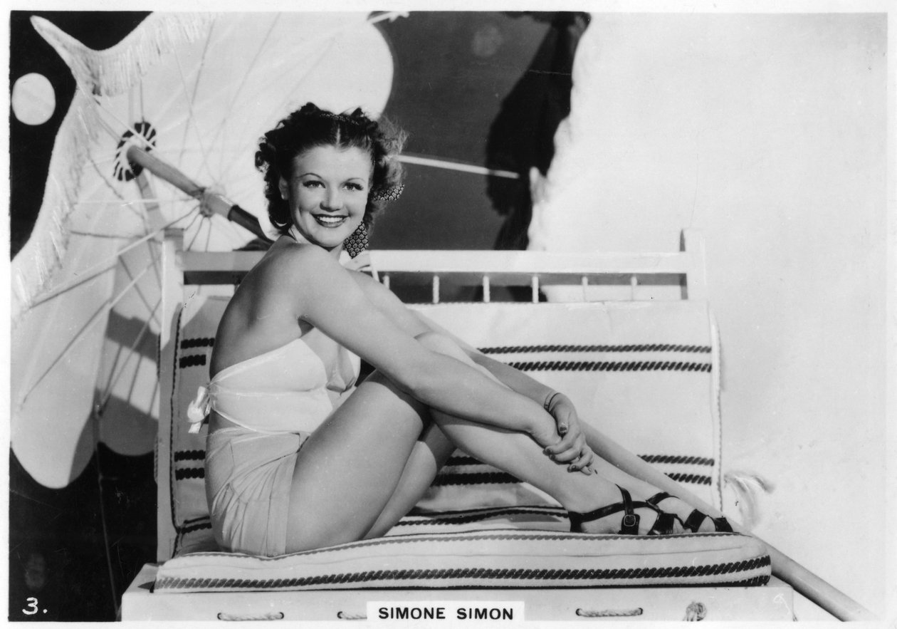 Simone Simon, französische Filmschauspielerin, ca. 1938 von Unbekannt
