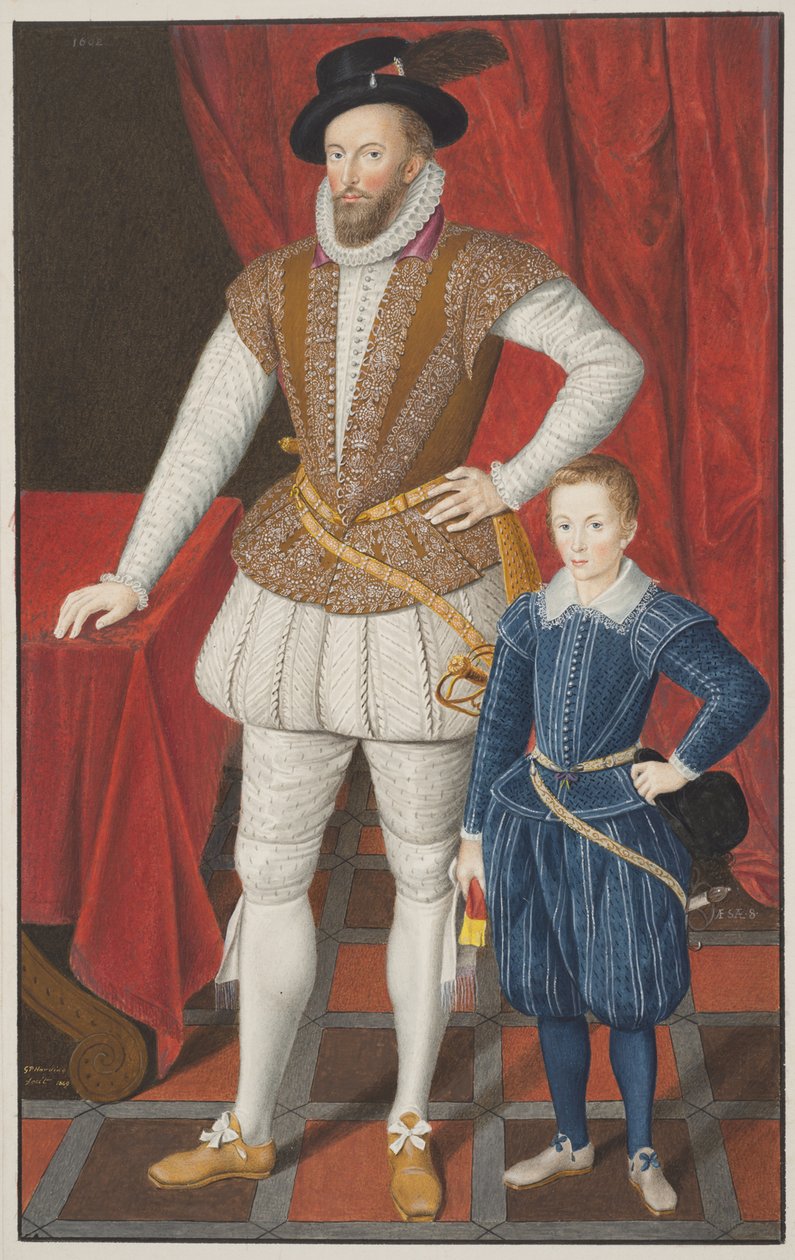 Sir Walter Raleigh und Sohn, 1602 von Unbekannt