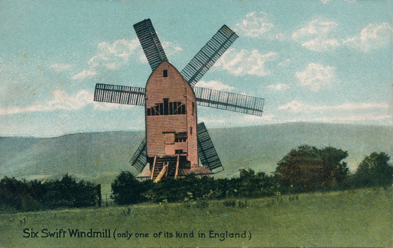 Six Swift Windmühle, Kingston, bei Lewes, Sussex, um 1905 von Unbekannt