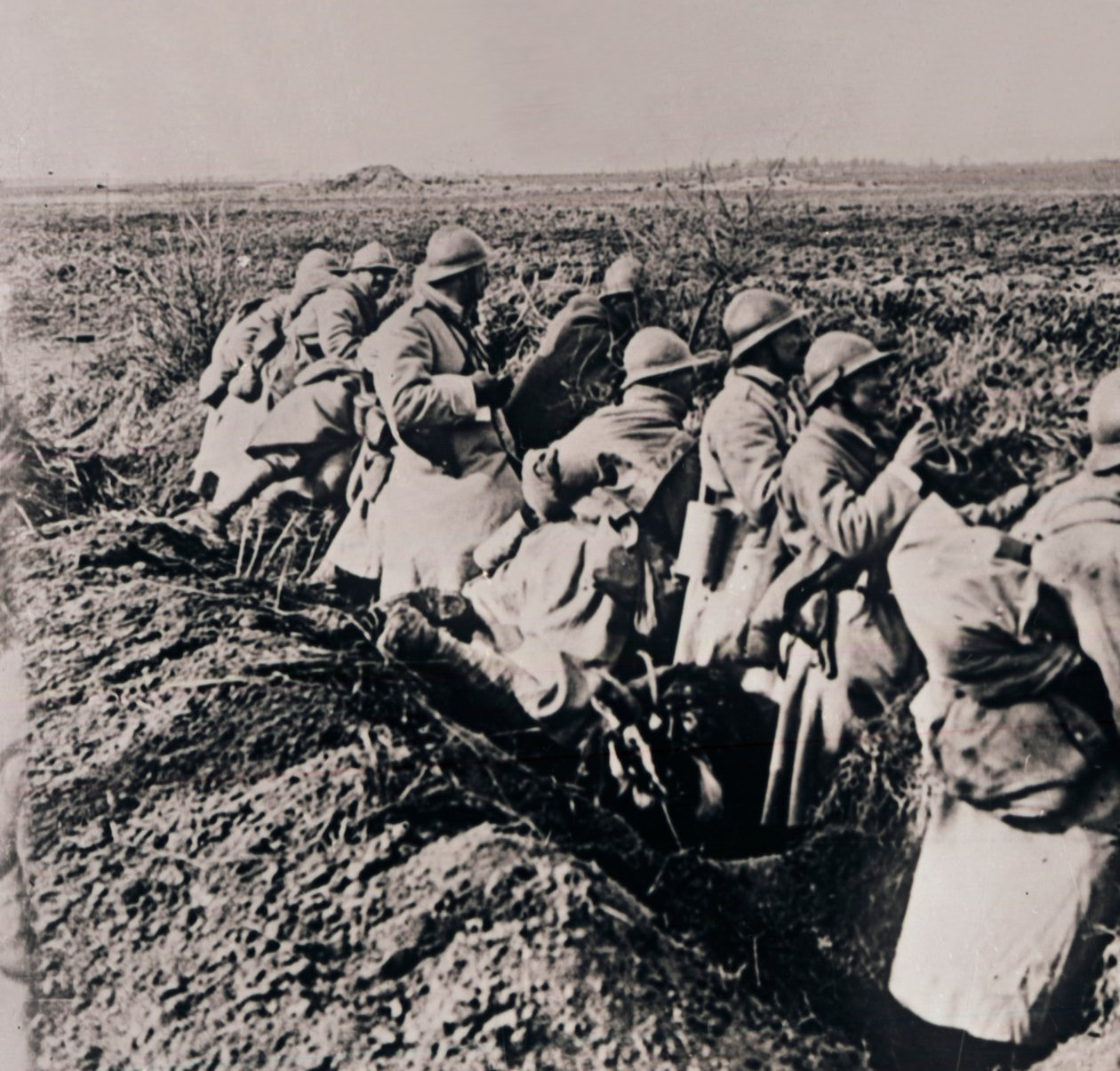 Soldaten an der Front, ca. 1914-1918 von Unbekannt