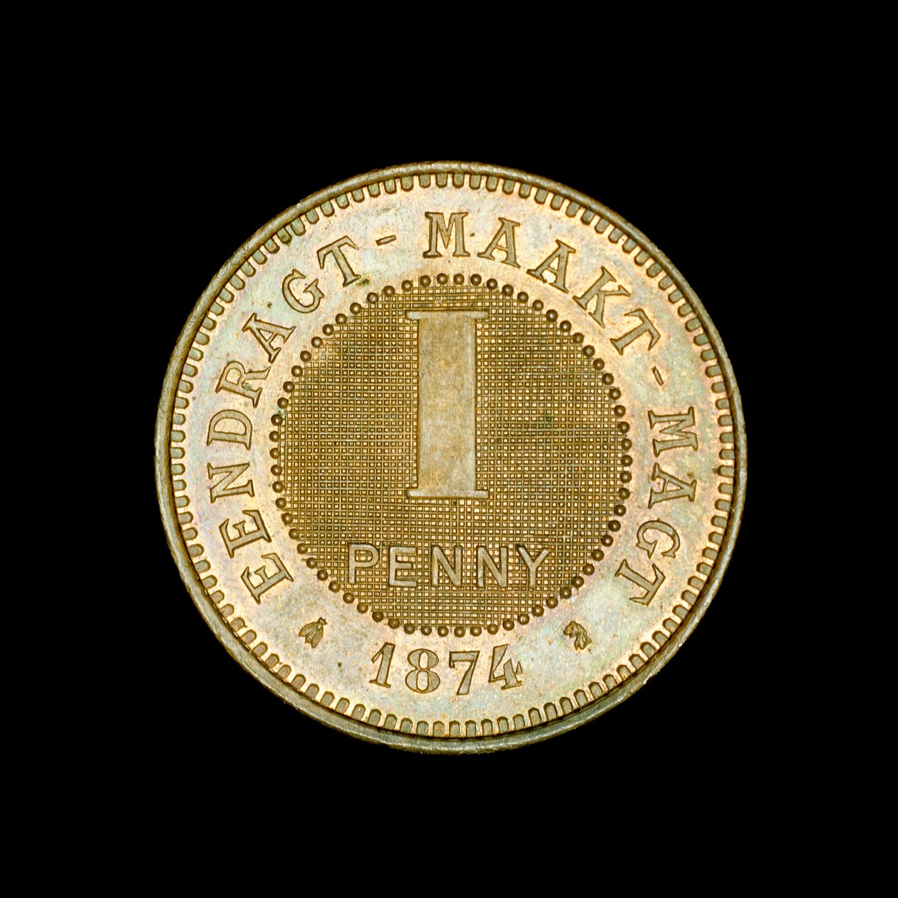 Südafrikanische 1-Penny-Münze von Unbekannt