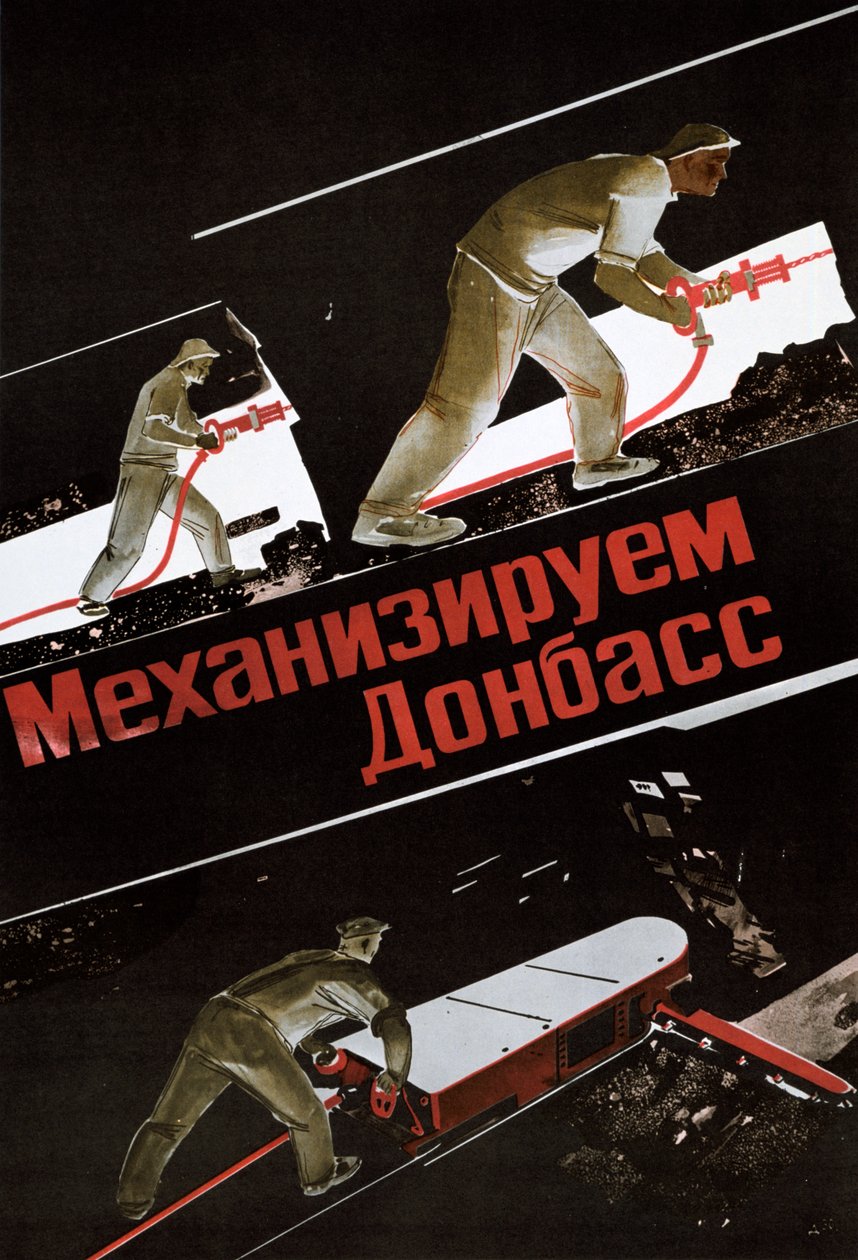 Sowjetisches Plakat, 1930 von Unbekannt