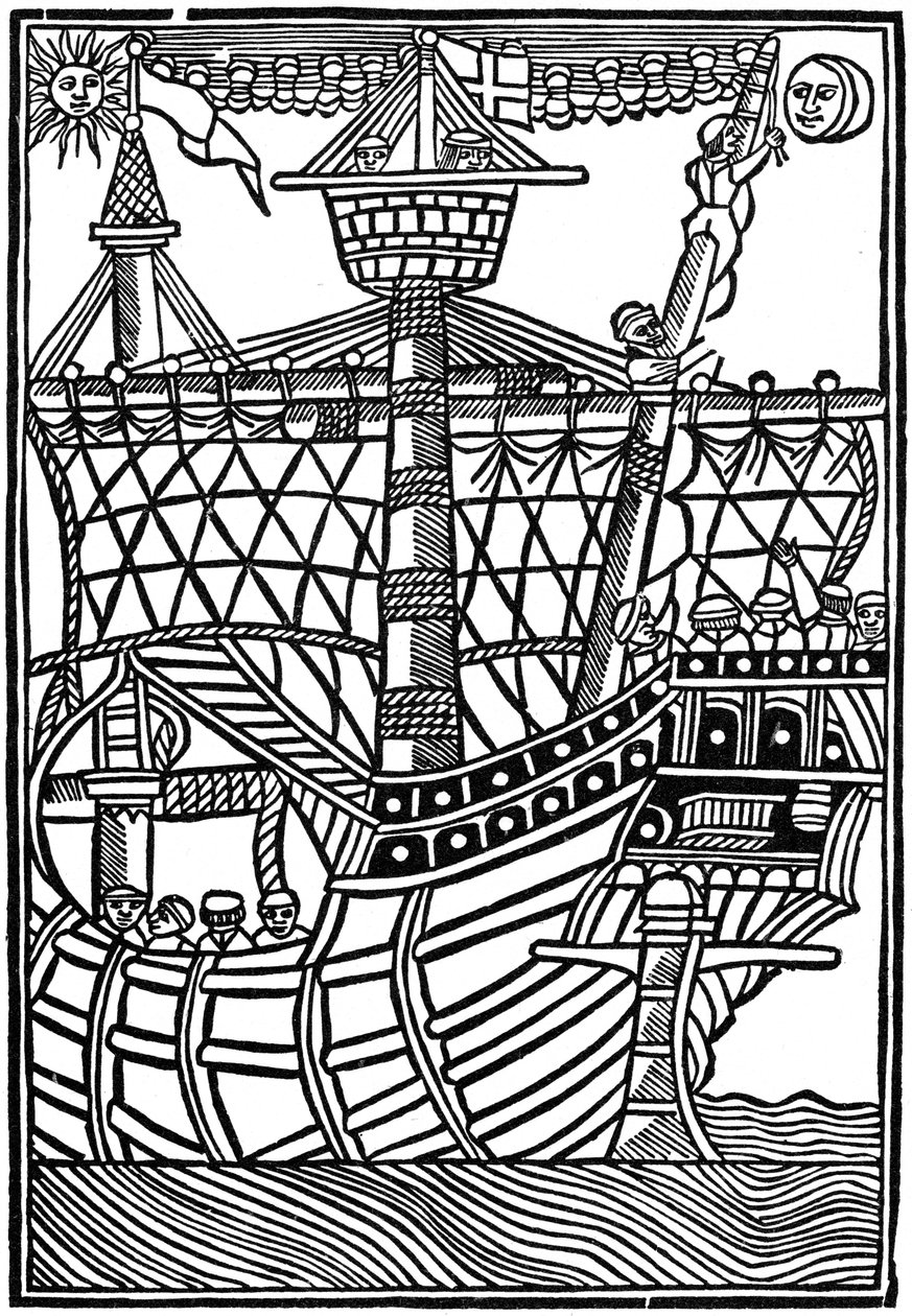 Spanische Karavelle, 1439, 1964 von Unbekannt