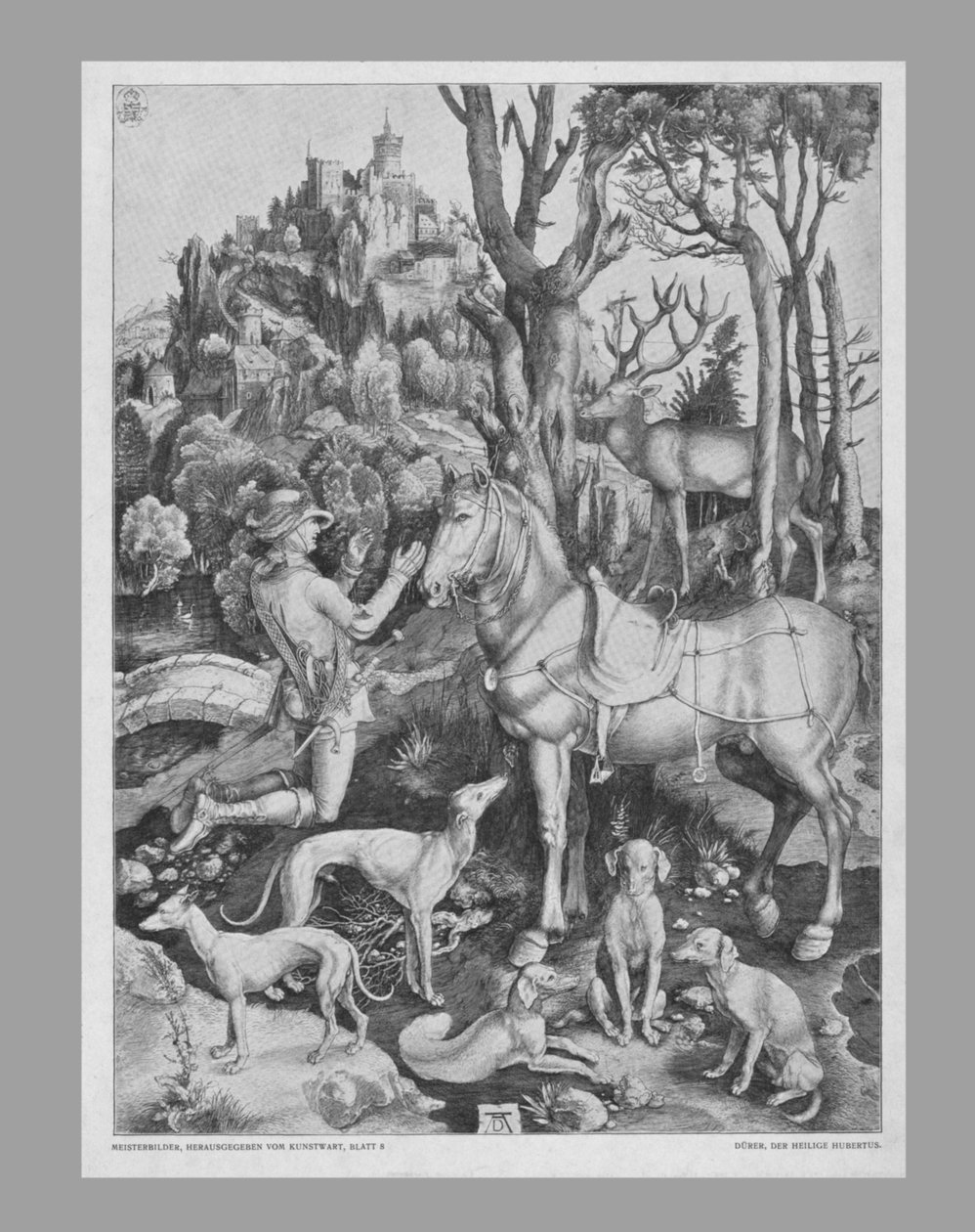 St. Eustachius, ca. 1501, 19. Jahrhundert von Unbekannt