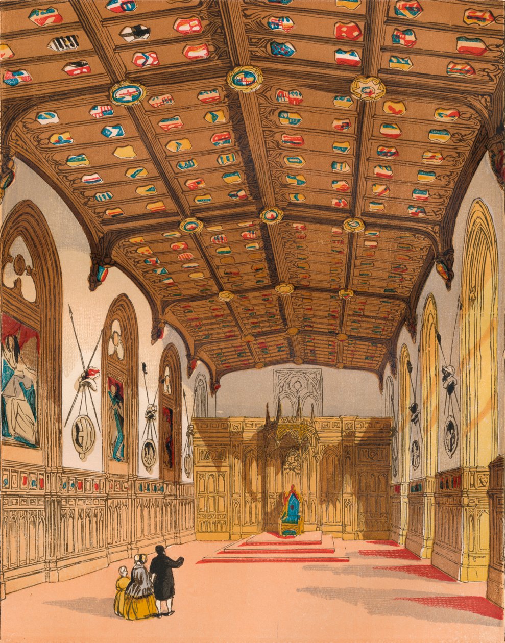St. Georges Hall, Windsor, ca. 1845, 1864 von Unbekannt