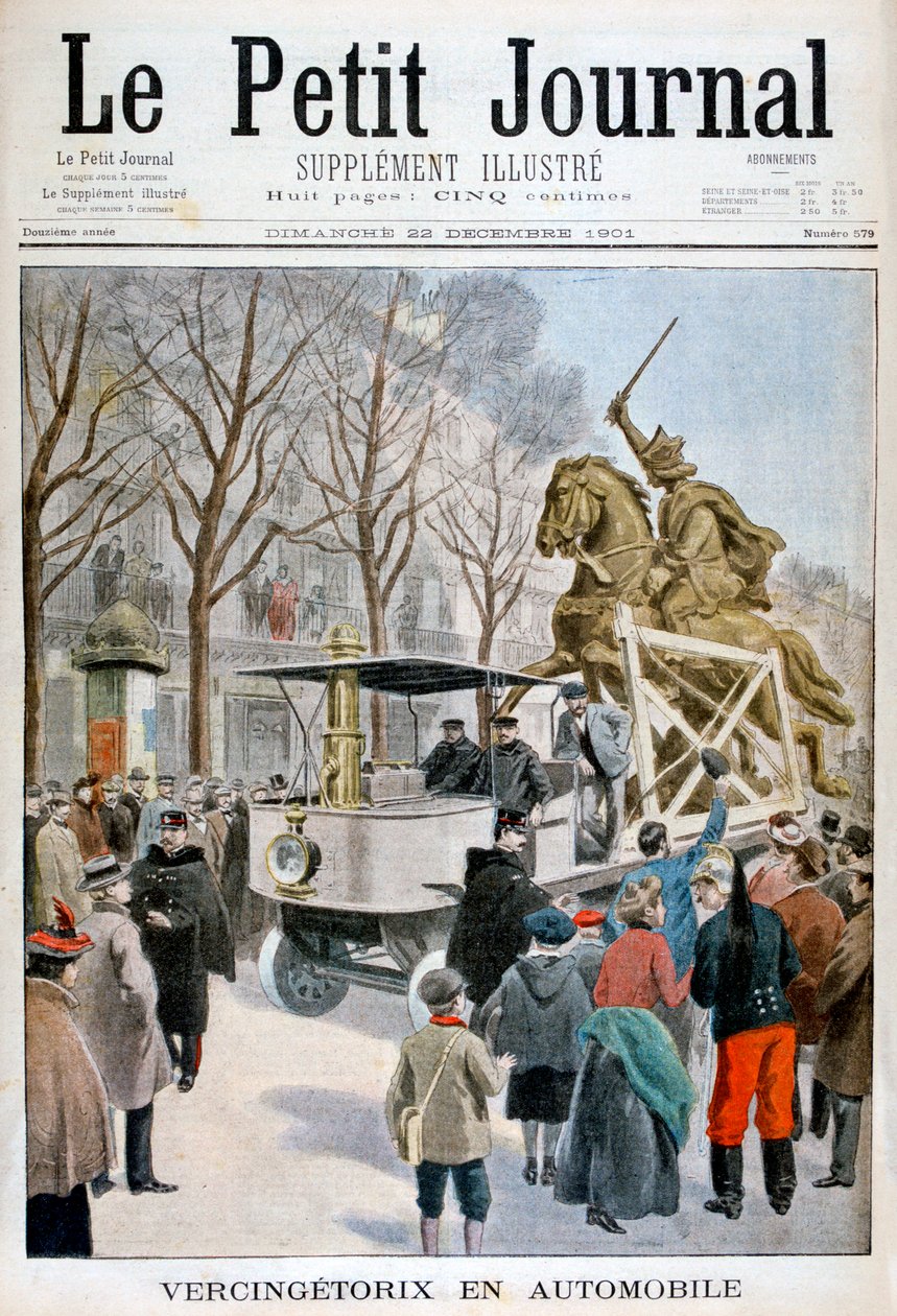 Statue von Vercingetorix im Transit, Frankreich 1901 von Unbekannt