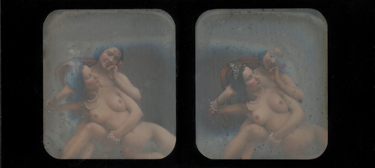 [Stereografische Ansicht von zwei nackten Frauen] von Unbekannt