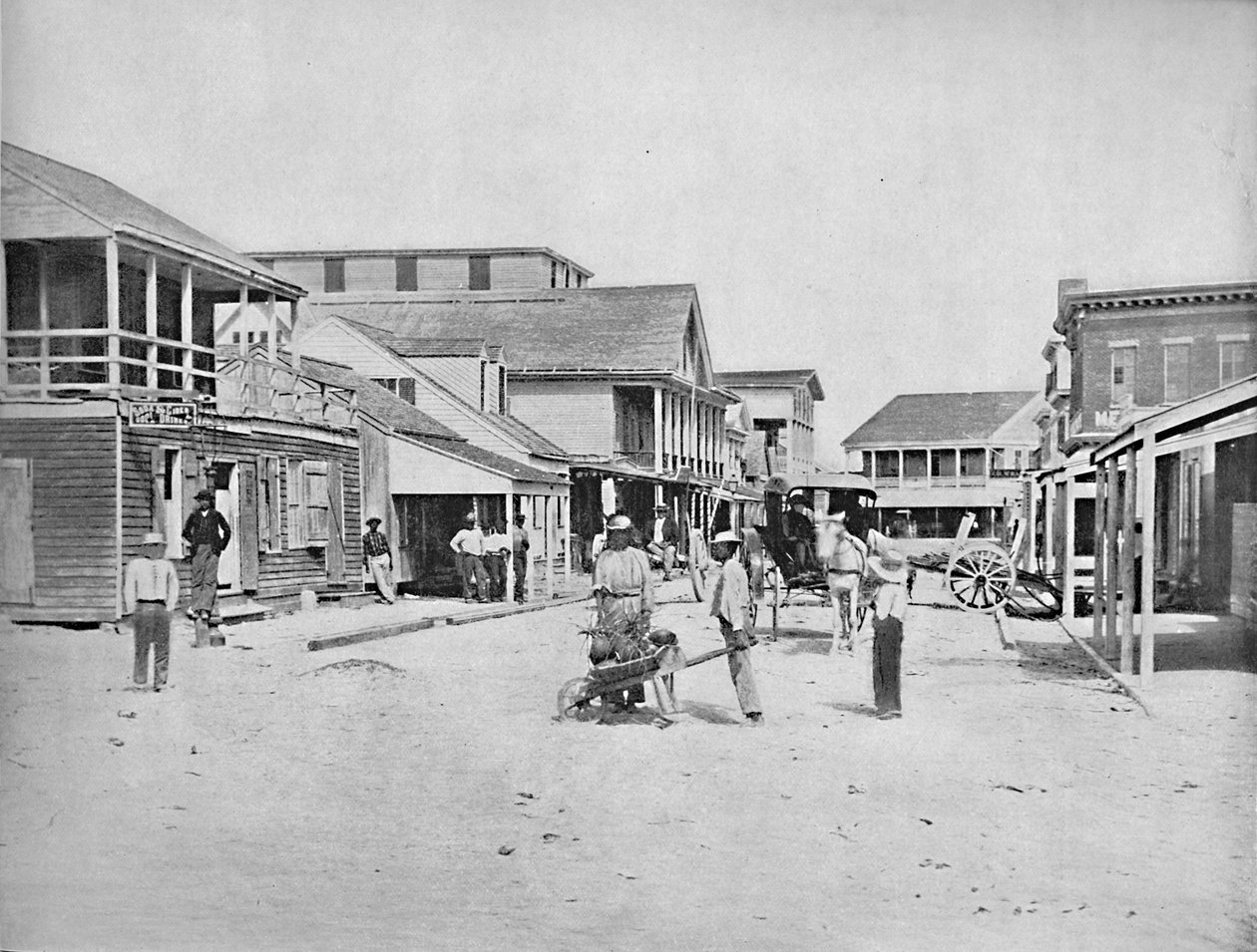 Straße in Key West, Florida, um 1897 von Unbekannt