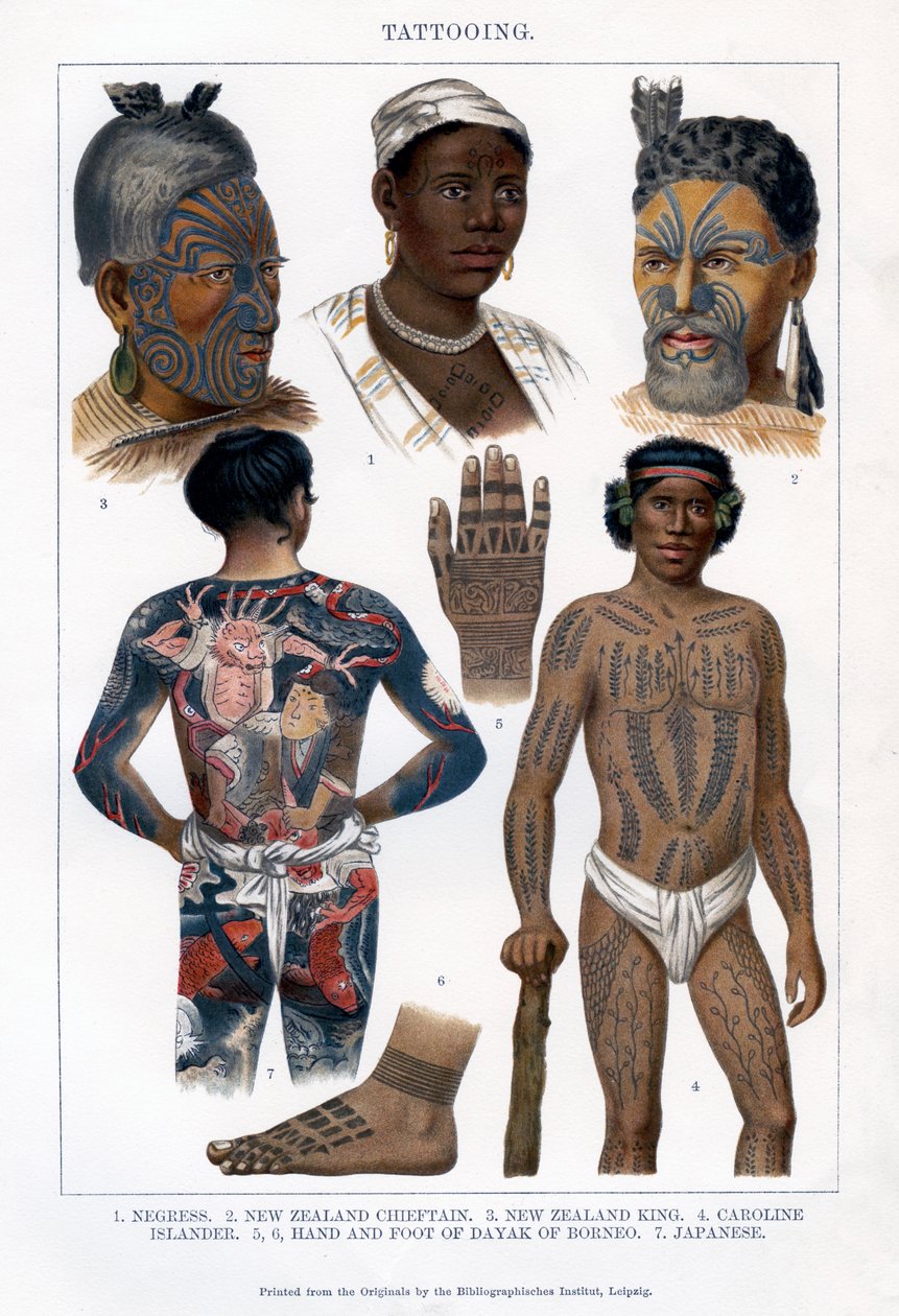 Tätowierung, 1800-1900 von Unbekannt