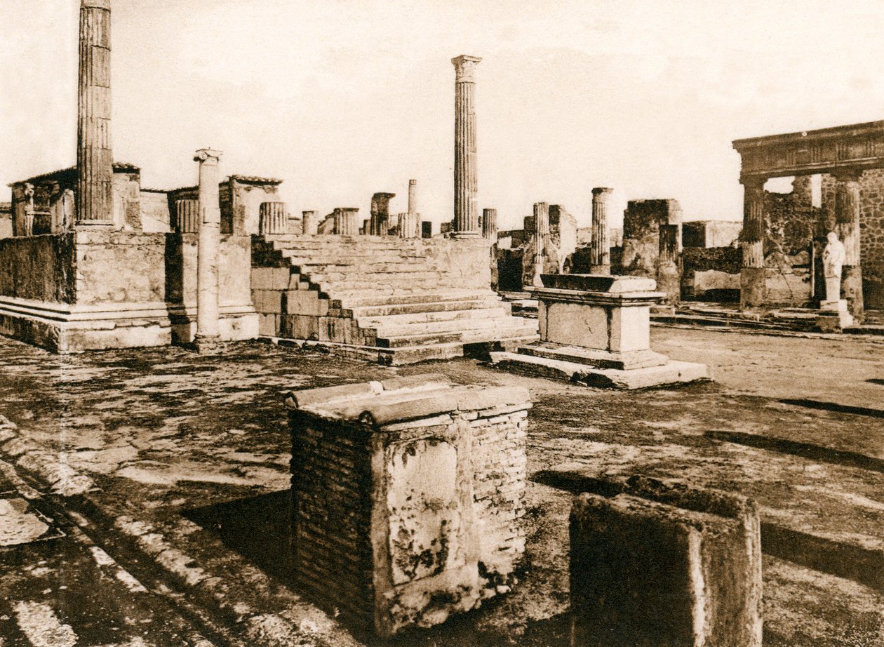 Tempel des Jupiter, Pompeji, Italien, ca. 1900er Jahre von Unbekannt
