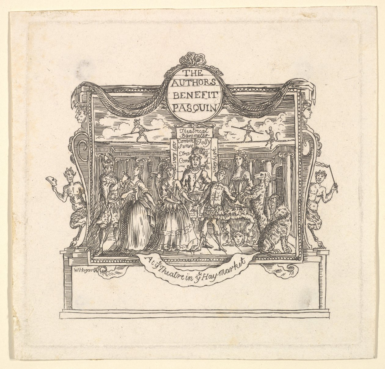 Der Nutzen der Autoren: Pasquin, 1736 von Unbekannt