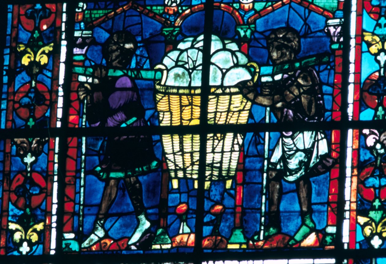 Die Bäcker, Buntglas, Kathedrale von Chartres, Frankreich, 1194-1260 von Unbekannt