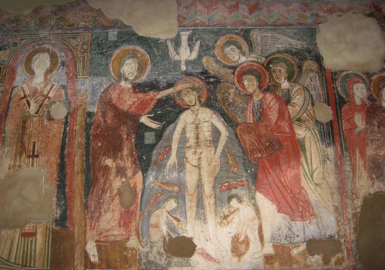 Die Taufe Christi, ca. 950 von Unbekannt