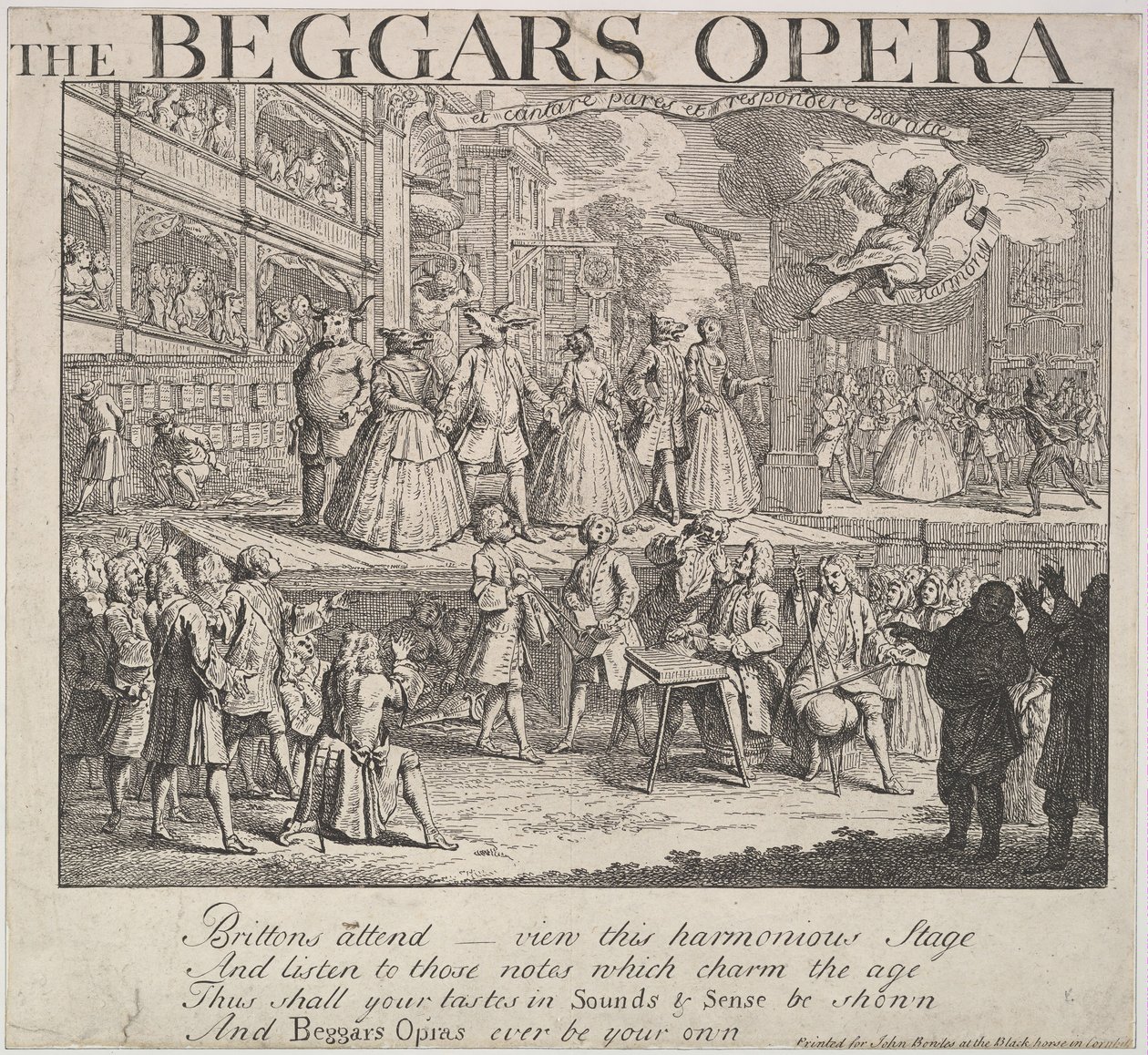 Die Bettleroper, 1728 von Unbekannt