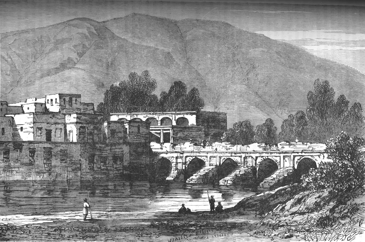 Die Brücke, Kabul, ca. 1880 von Unbekannt