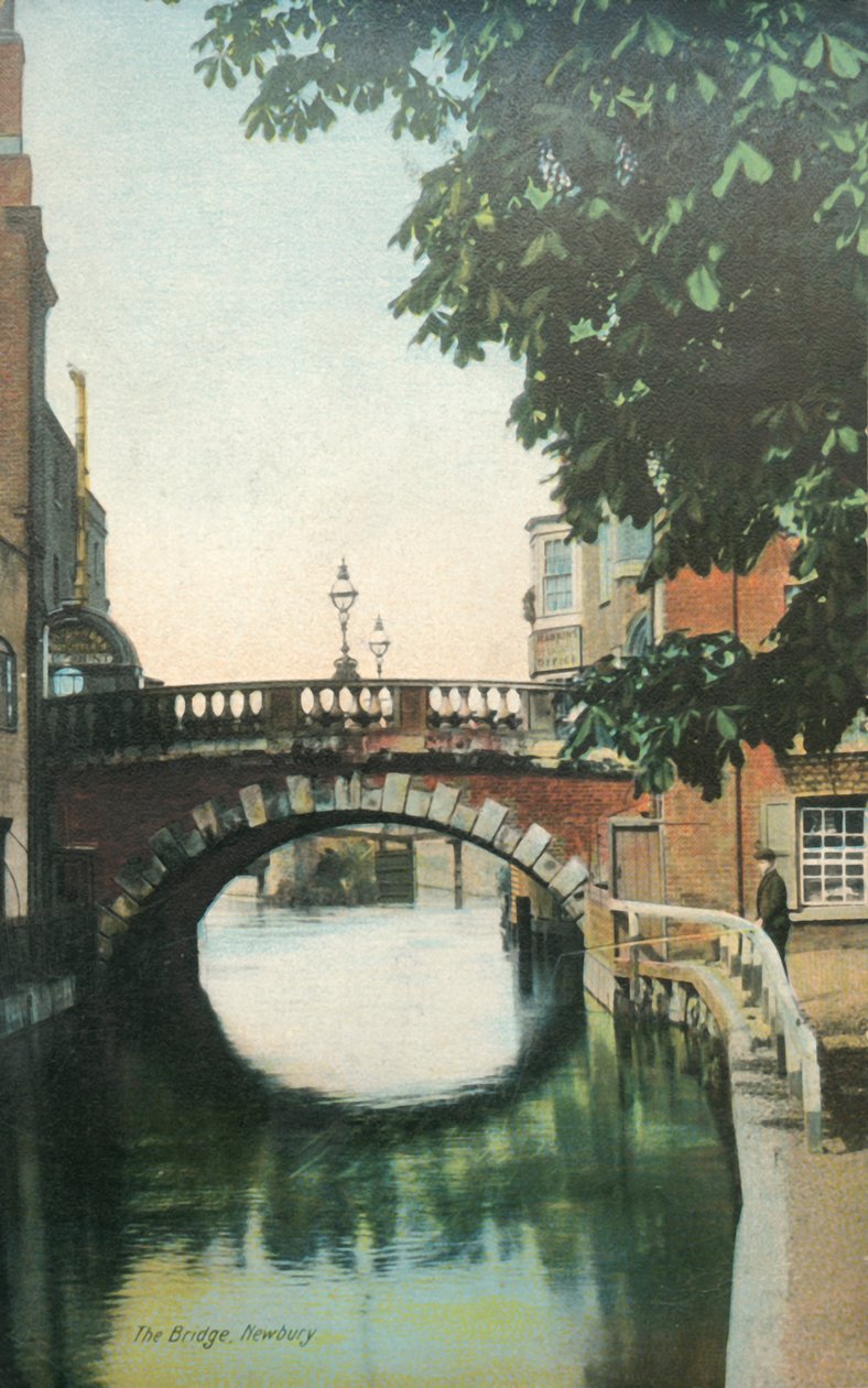 Die Brücke, Newbury, spätes 19. - frühes 20. Jahrhundert von Unbekannt