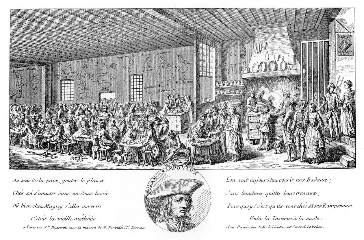 Das Kabarett von Ramponneau von Unbekannt