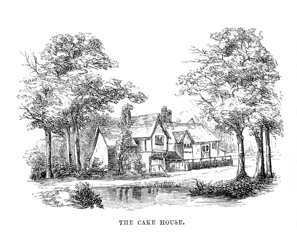 Das Kuchenhaus, ca. 1870 von Unbekannt