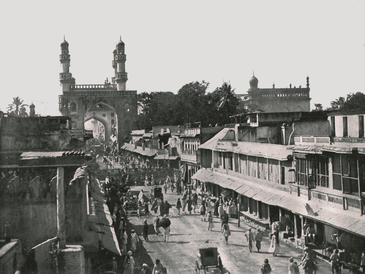 Der Char Minar, Hyderabad, Indien, 1895 von Unbekannt