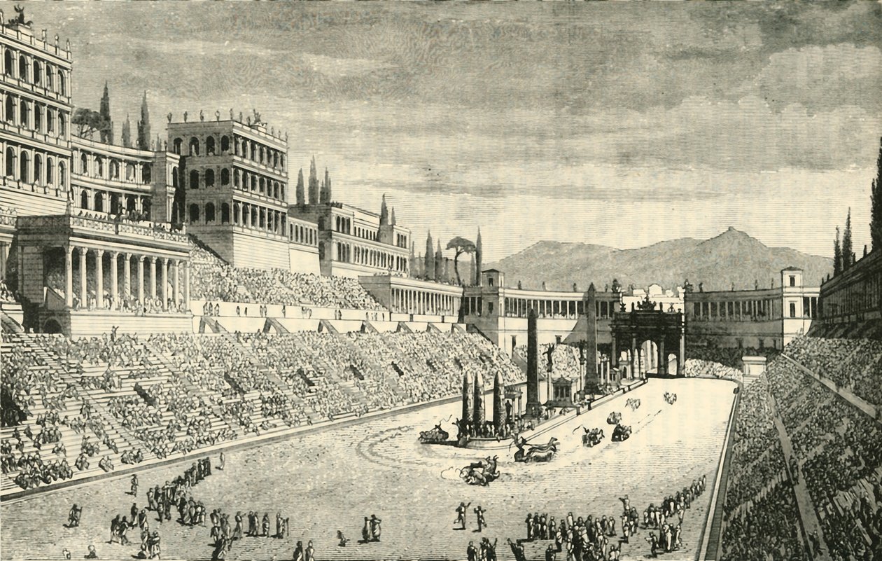 Das Circus Maximus, Restaurierung, 1890 von Unbekannt