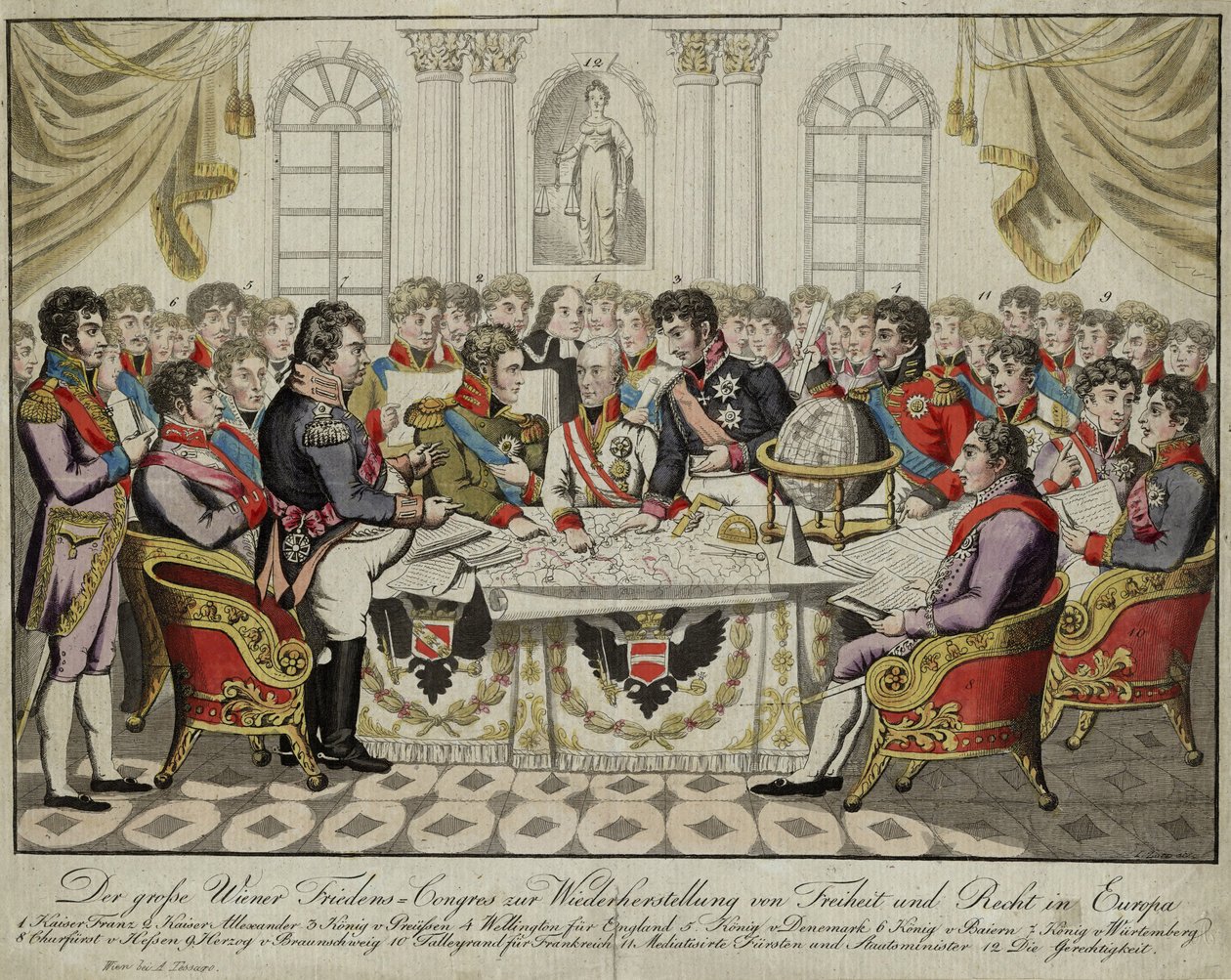 Der Wiener Kongress, um 1815 von Unbekannt