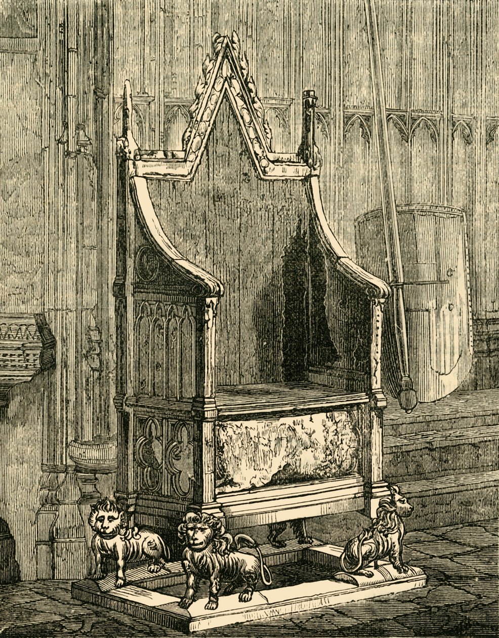Der Krönungsstuhl, 1881 von Unbekannt