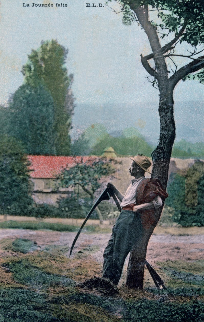 Das Ende des Tages, um 1900 von Unbekannt