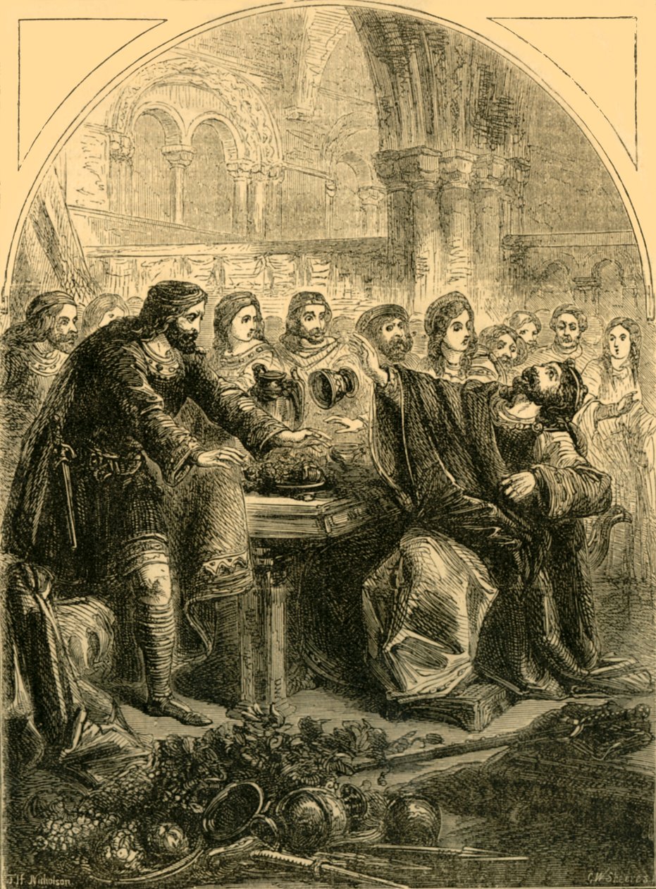 Der Tod von Hardicanute, ca. 1890 von Unbekannt