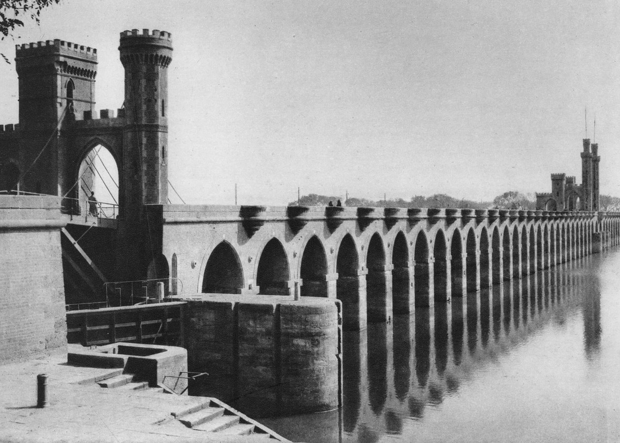 Das Delta-Barrage, Kairo, Ägypten, um 1920er Jahre von Unbekannt