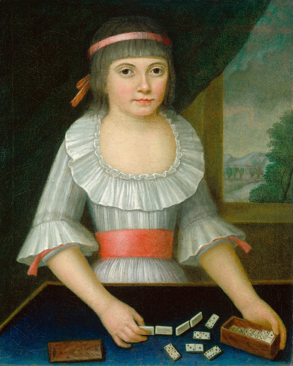 Das Domino-Mädchen, ca. 1790 von Unbekannt