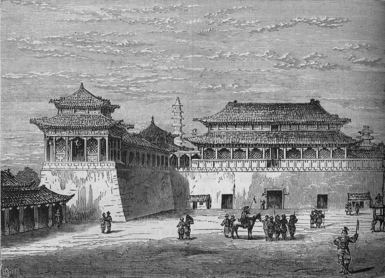 Der Kaiserpalast, Peking, um 1880 von Unbekannt