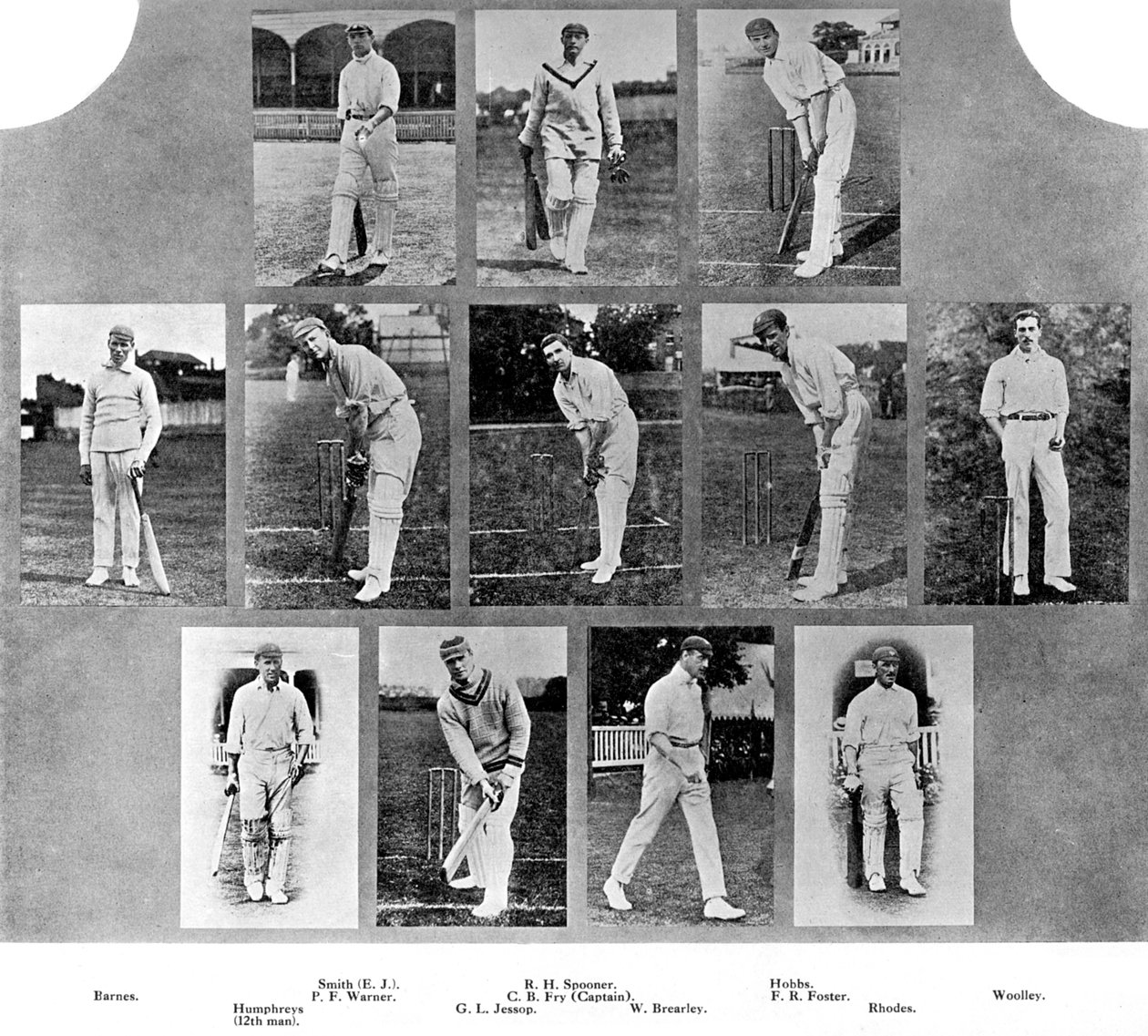 Das englische Cricket-Team von 1912 von Unbekannt