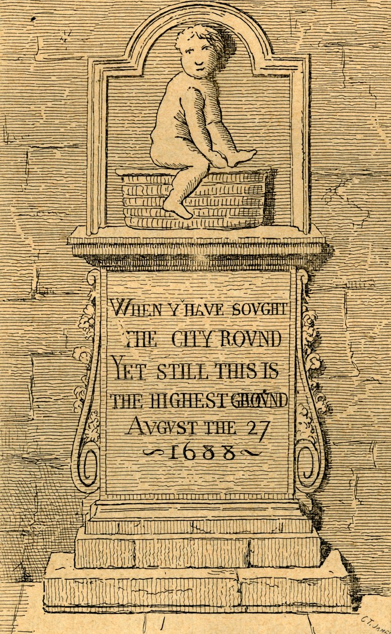 Die Figur in Panyer Alley, 1897 von Unbekannt