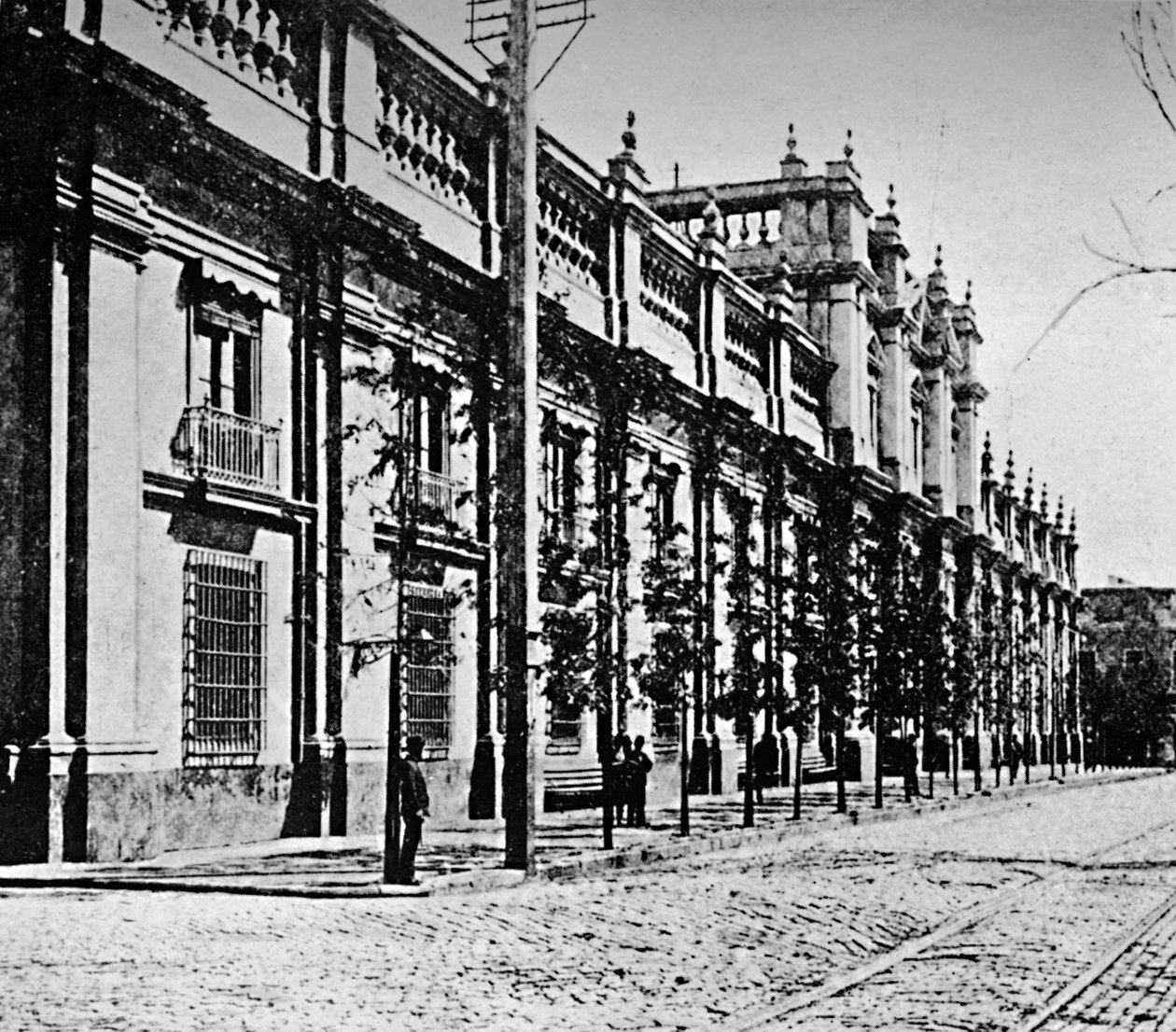 Der Regierungspalast, Santiago, 1911 von Unbekannt
