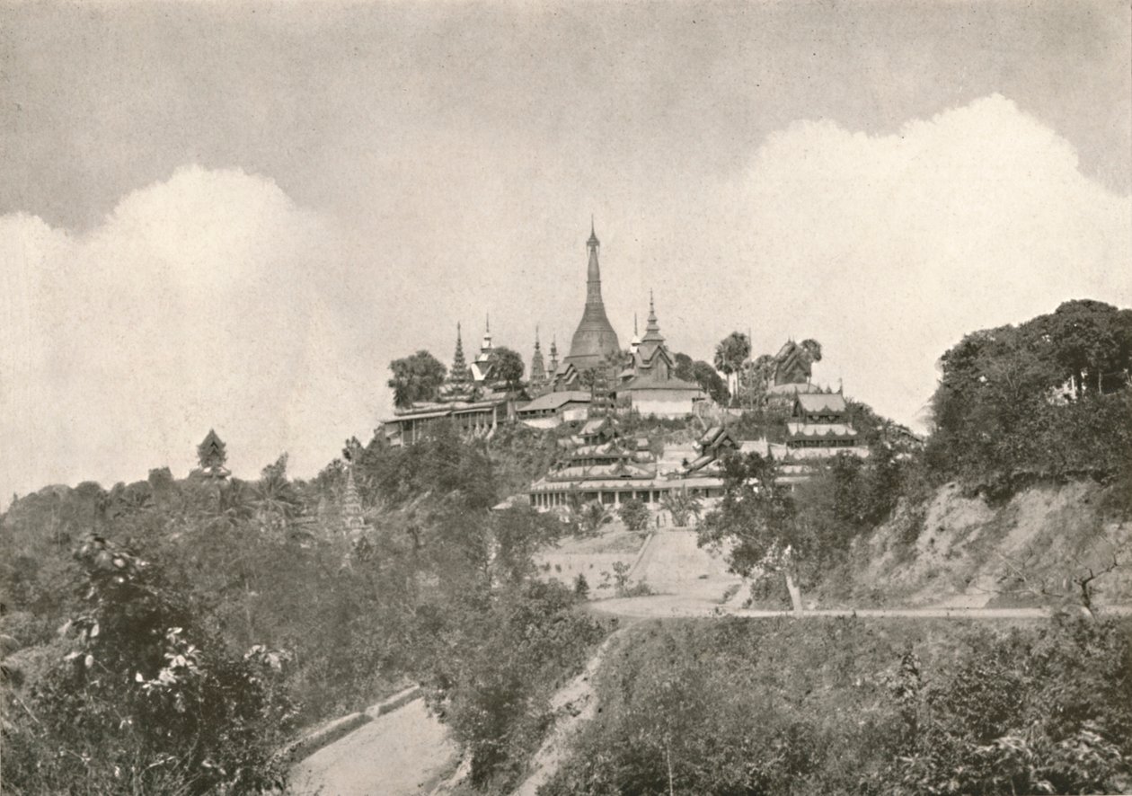 Die Große Pagode, Moulmein, 1900 von Unbekannt