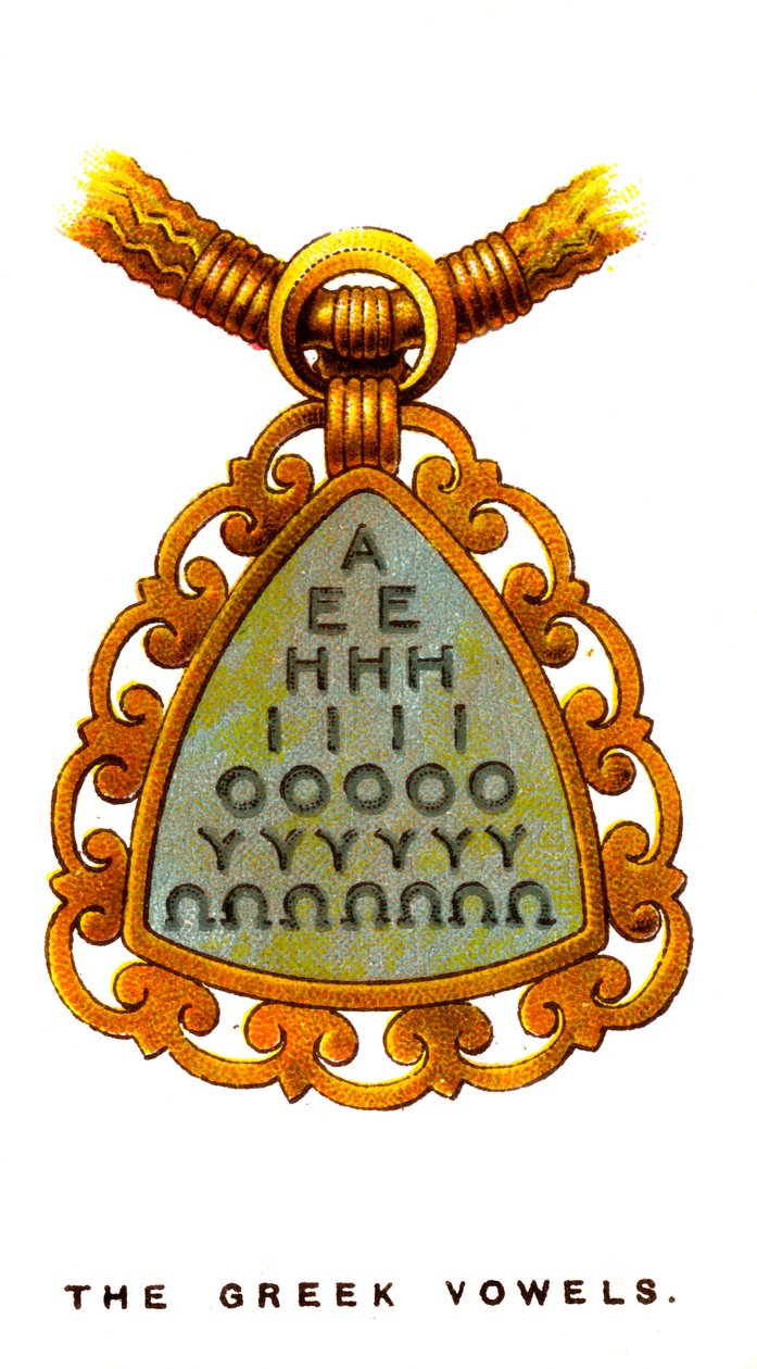 Die griechischen Vokale, 1923 von Unbekannt
