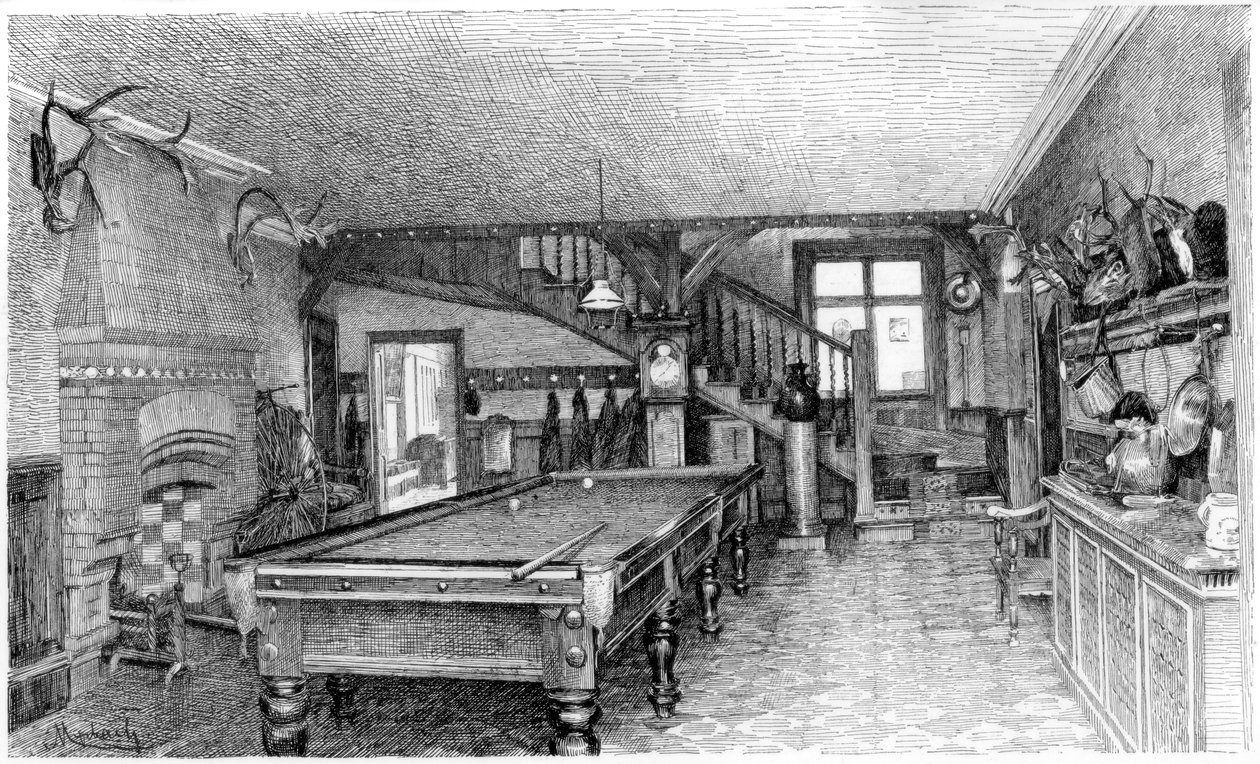 Die Halle in Silverbeck, ca. 1880-1882 von Unbekannt