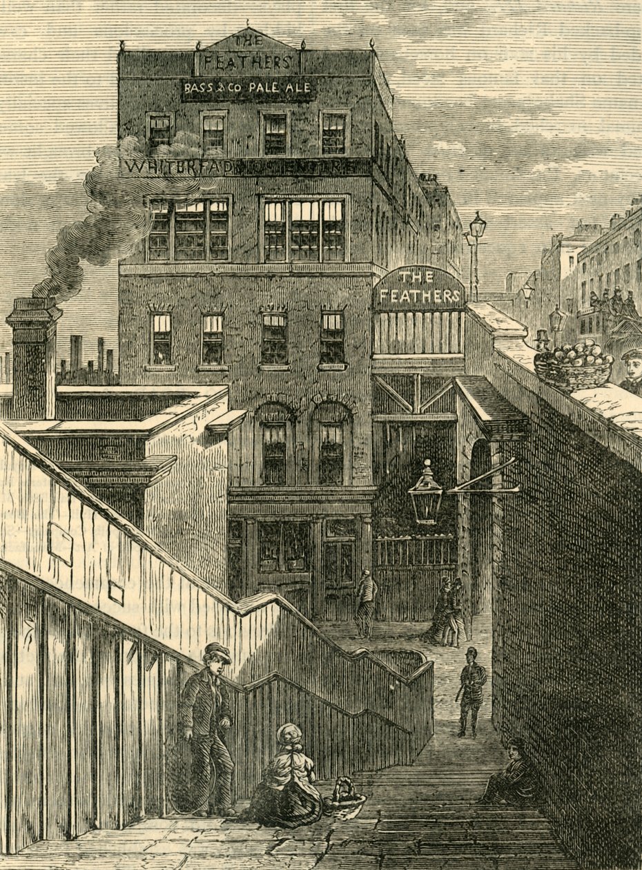 Die Häuser in der Waterloo Bridge Road, c1878 von Unbekannt