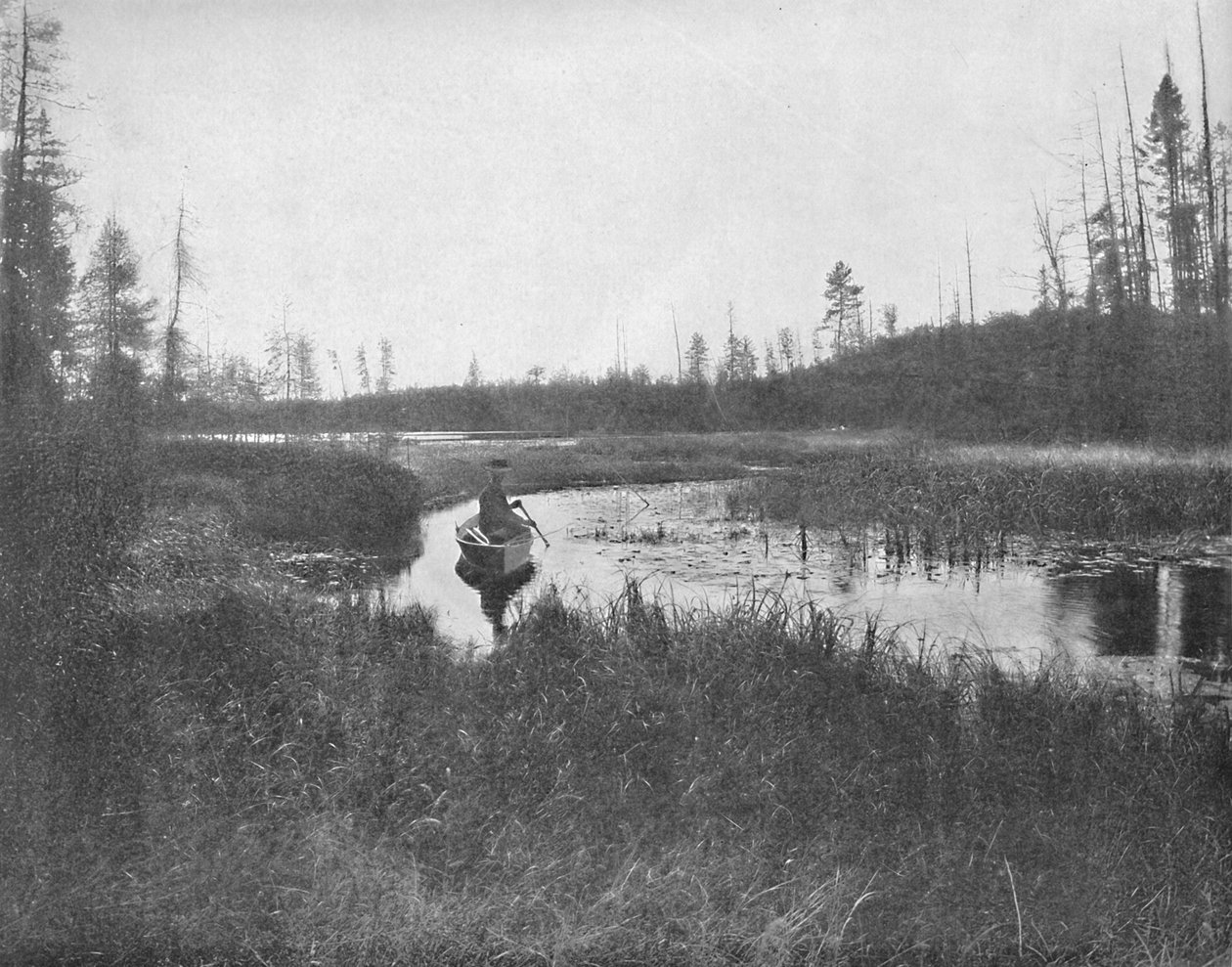 Die Bucht, Thunder Lake, Wisconsin, ca. 1897 von Unbekannt