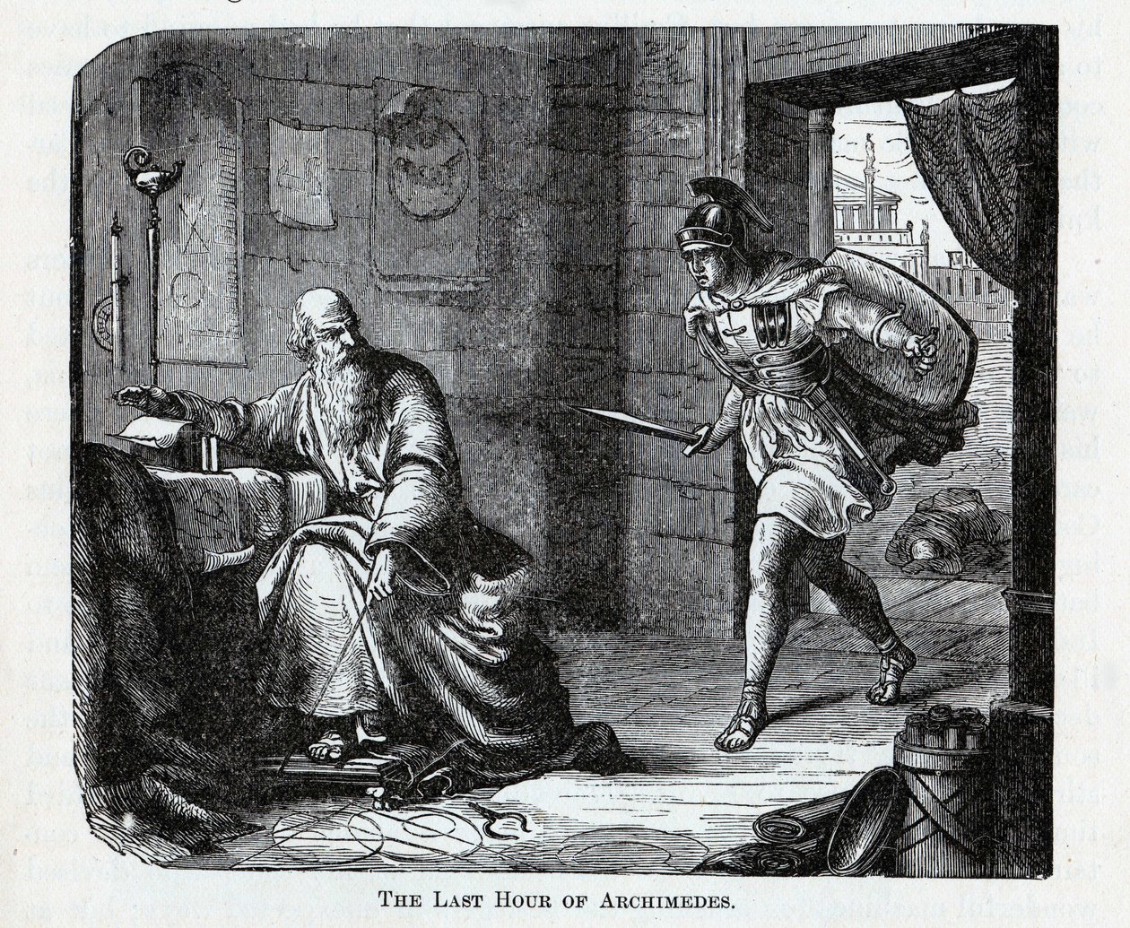 Die letzte Stunde des Archimedes, 1882 von Unbekannt