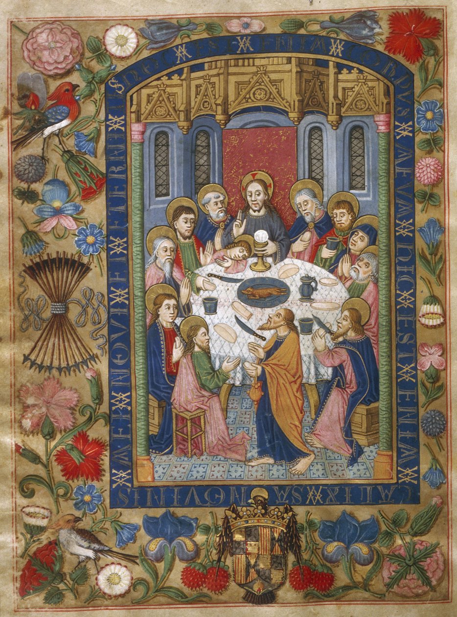 Das letzte Abendmahl, 1502 von Unbekannt