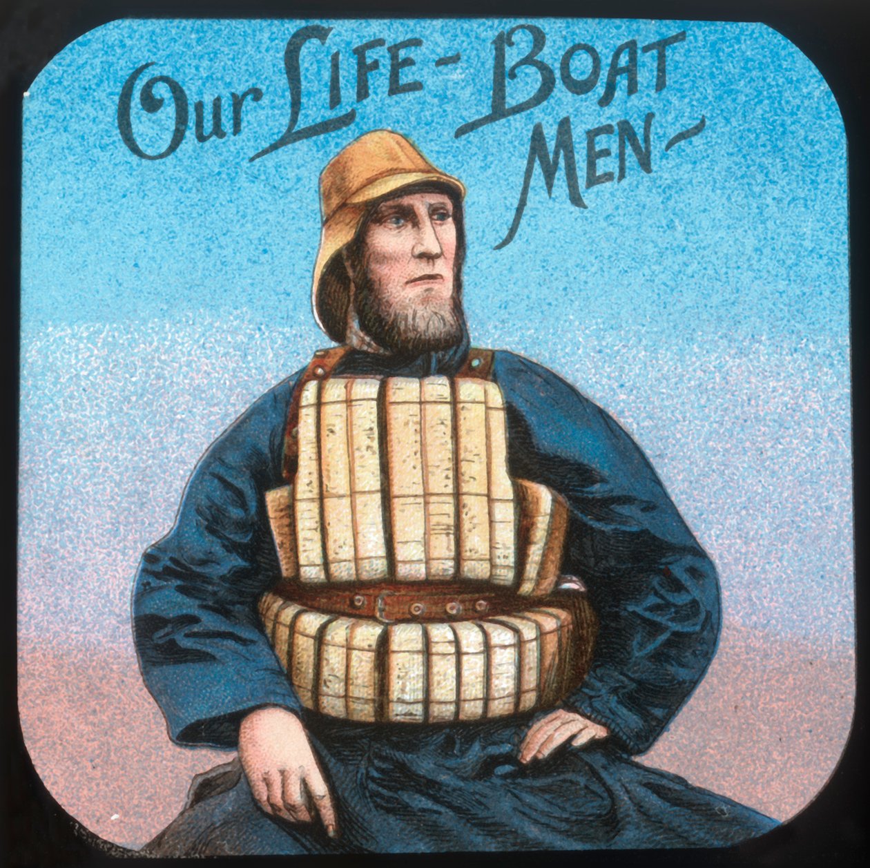 Die Rettungsbootmänner, um 1900 von Unbekannt
