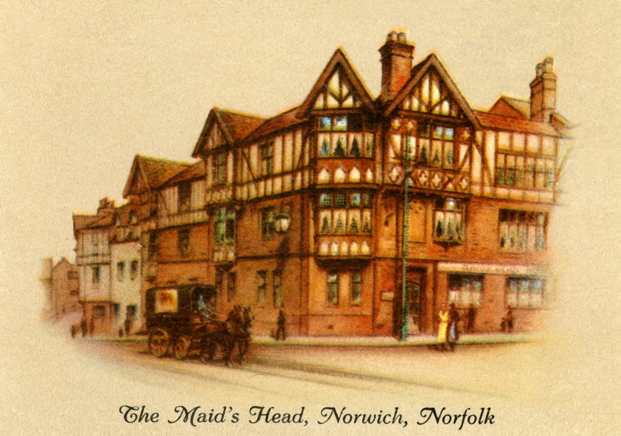 The Maids Head, Norwich, Norfolk, 1936 von Unbekannt