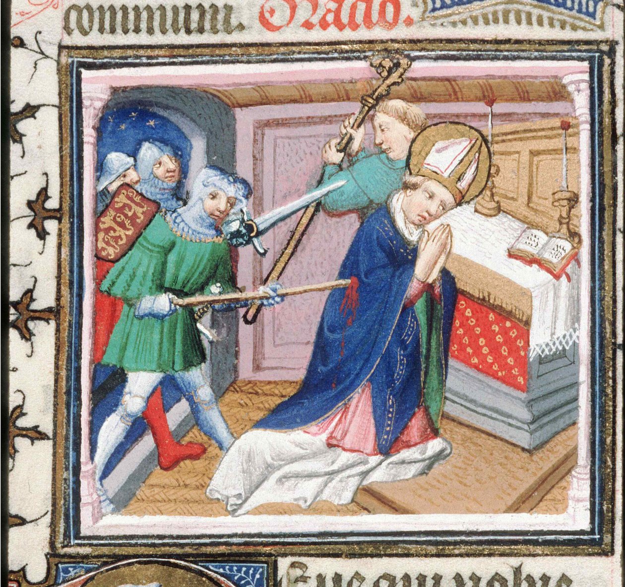 Das Martyrium des Heiligen Thomas Becket, 1460er von Unbekannt