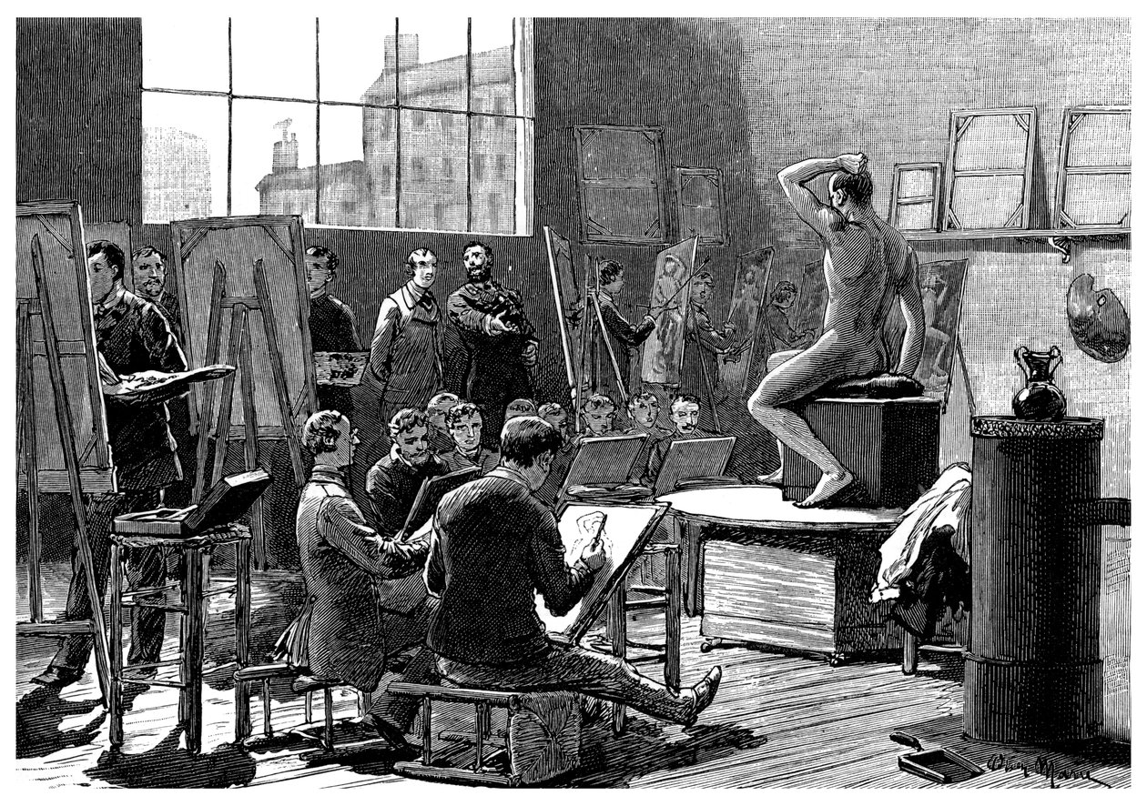 Das Modell, 1882 von Unbekannt