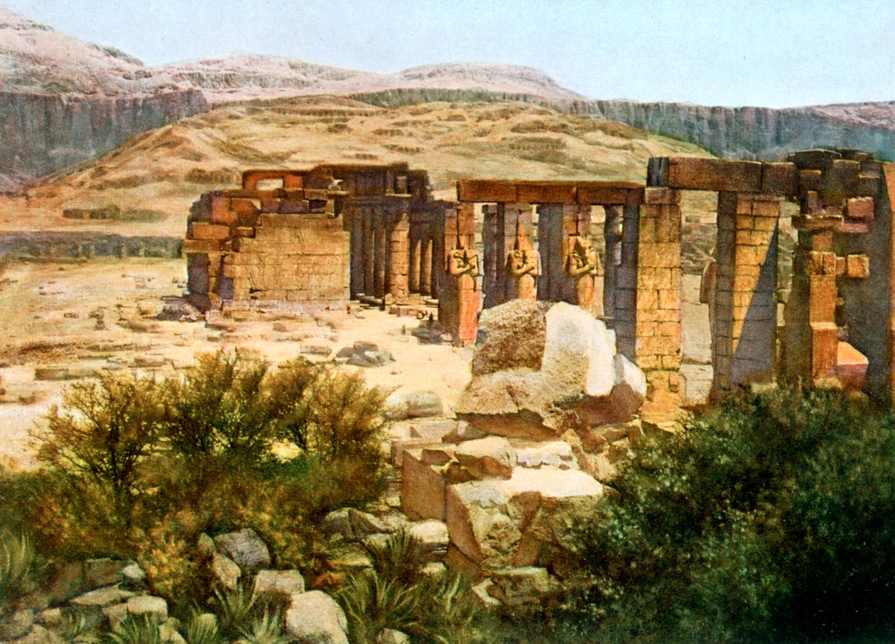 Das Ramesseum, Theben, Ägypten, 20. Jahrhundert von Unbekannt